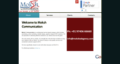 Desktop Screenshot of mokshadagency.com